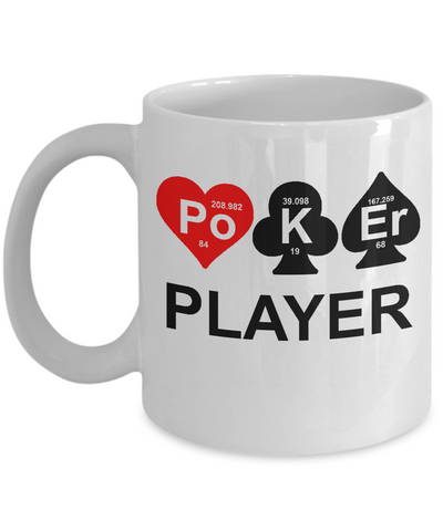 Poker Player Funny Chemistry Mug - 14,95 Funny Mugs